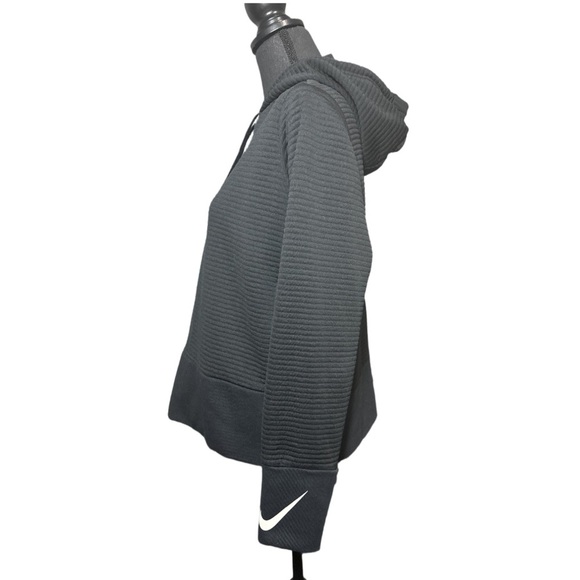 Nike Black Textured Hoodie Size Medium - Picture 2 of 8